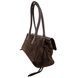 Женская замшевая сумка-багет 04344 с двумя ручками шоколадная 3198784210 фото 2