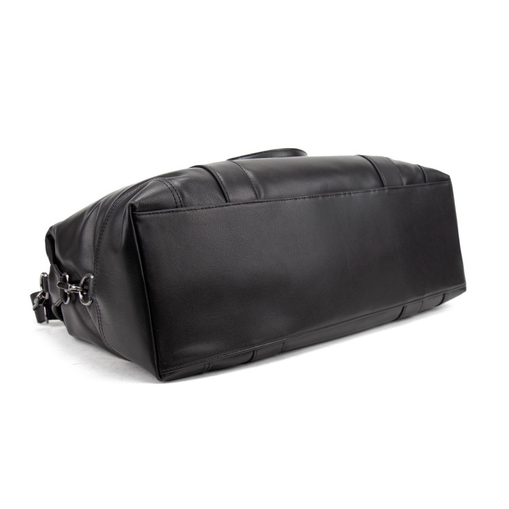 Дорожная кожаная сумка Tiding Bag A25F-5218A черная 7256265439 фото