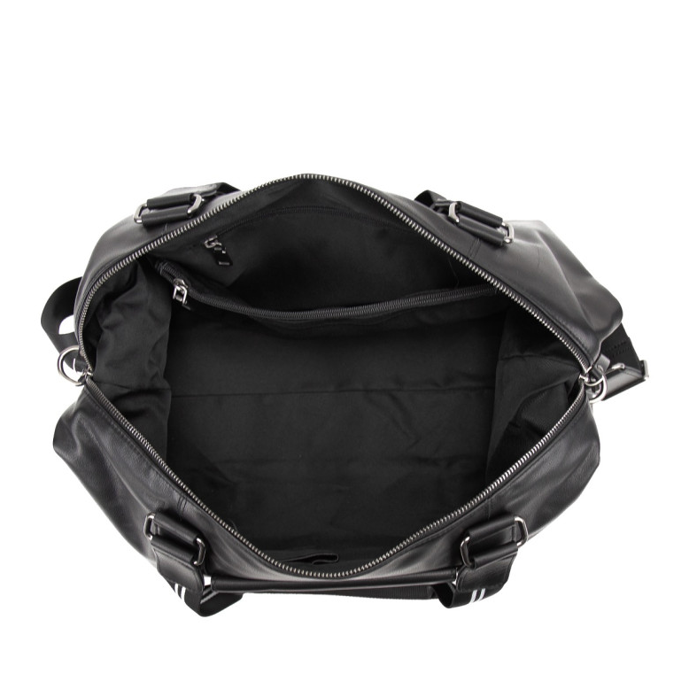 Дорожная кожаная сумка Tiding Bag A25F-5218A черная 7256265439 фото